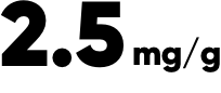 2.5 grammes 2.5 grammes